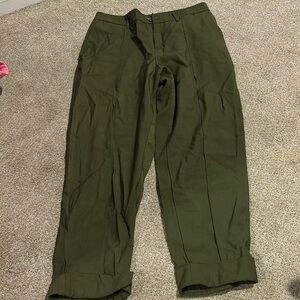 Army green work pants